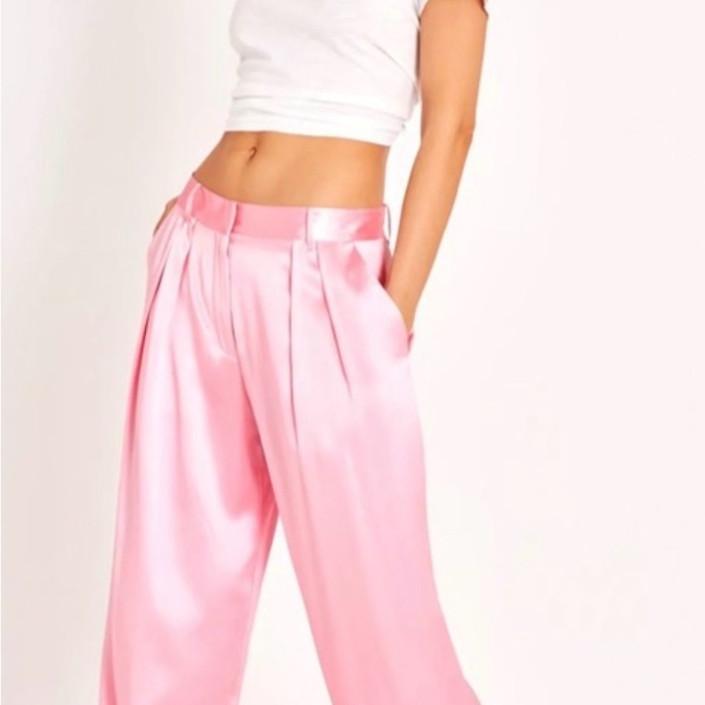 Love Shack Fancy Women's Emberlynn Pants, Size 4, Sweet Pink, NEW NEVER WORN